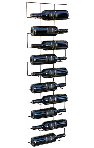 Weinregal metall schwarz wand - metall,