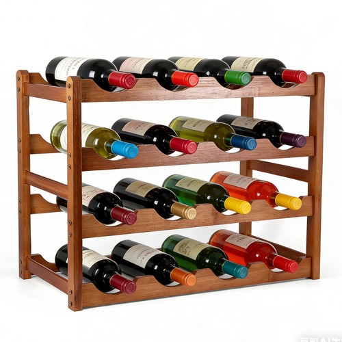 Weinregal walnuss
