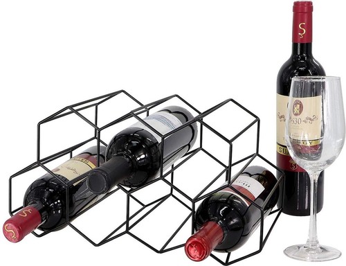 Weinregal metall schwarz - metall,