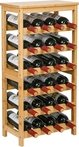 Weinregal bambus etagen für - bambus,