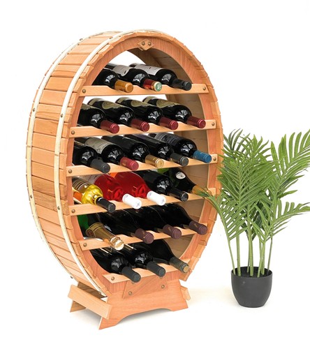 Weinregal holz weinfass - weinregal,
